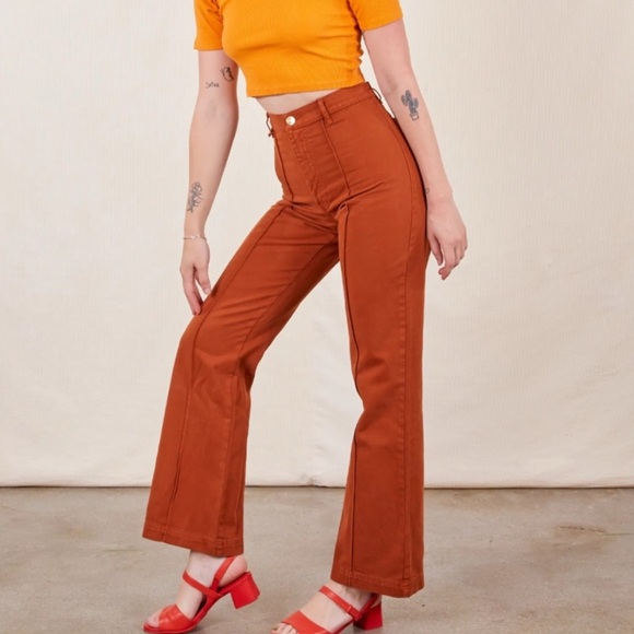 BRAND NEW Big Bud Press Western Pants Burnt Terracotta - Picture 1 of 6